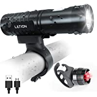 LETION Luz Bicicleta-Luces Bicicleta Recargable USB con 800 Lúmenes-Linterna Bicicleta con Luz Bicicleta Delantera…